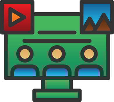 Social Media Audience Vector Icon Design