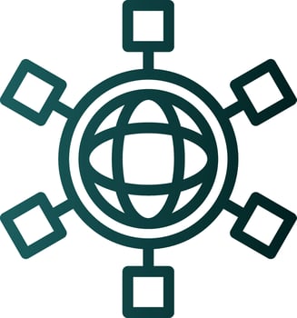 Social Networks Vector Icon Design