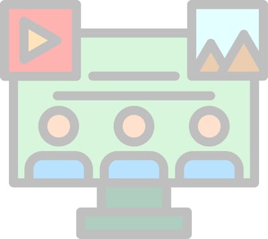 Social Media Audience Vector Icon Design