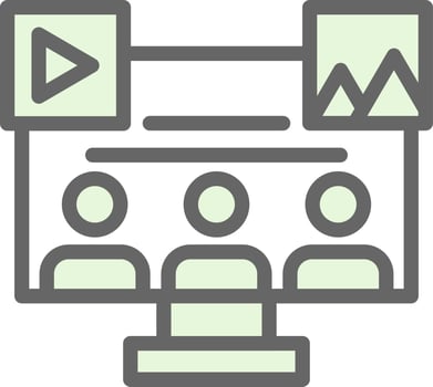 Social Media Audience Vector Icon Design