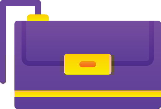Clutch Bag Vector Icon Design