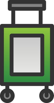 Luggage Vector Icon Design