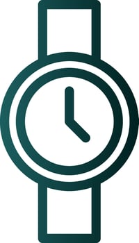Wristwatch Vector Icon Design