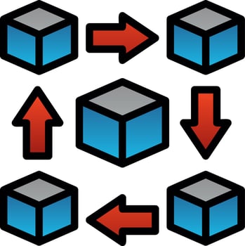 Blockchain Vector Icon Design
