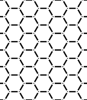 Black and white seamless abstract pattern. Background and backdrop. Grayscale ornamental design. vector