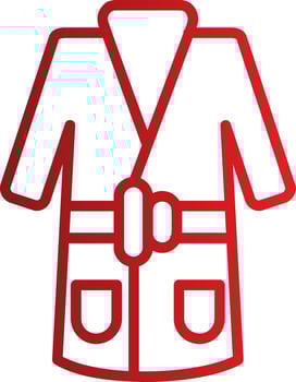 Bathrobe Vector Icon