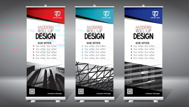 Set of Rollup Templates vector