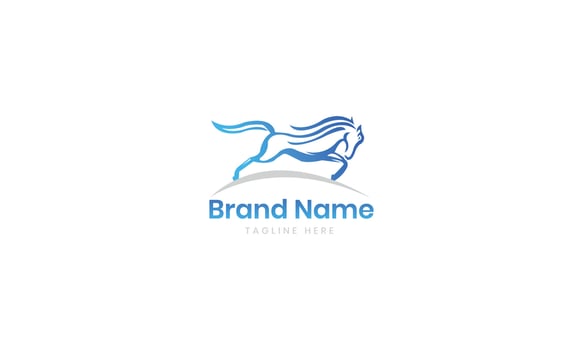 Creative Horse logo design vector template. Pro vector