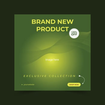 Product sale poster for social media post vector