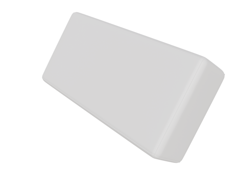 Rectangular sofa pillow. 3d render png