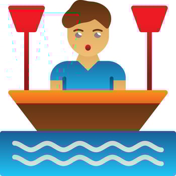Boating Vector Icon Design
