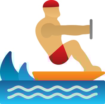 Surfing Vector Icon Design