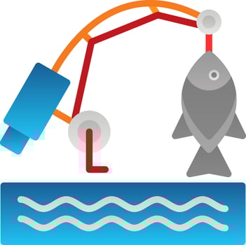 Fishing Vector Icon Design
