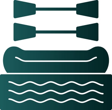 Rafting Vector Icon Design