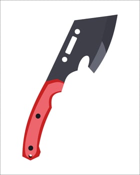 Vector of Axe Carpentry Hand Tool Equipment isolated on white background. Vector illustration isolated.
