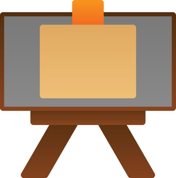 Canvas And Easel Vector Icon Design