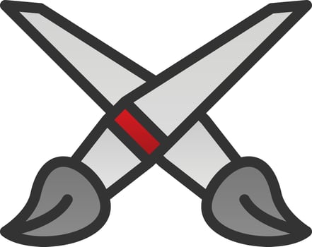 Brushes Vector Icon Design