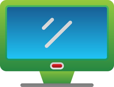 Monitor Vector Icon Design