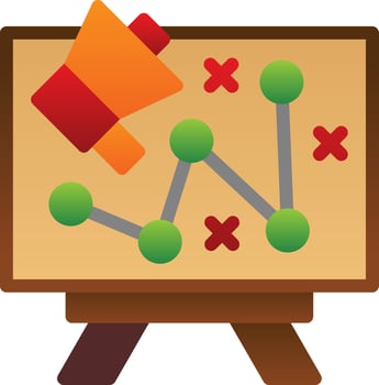 Marketing Strategy Vector Icon Design