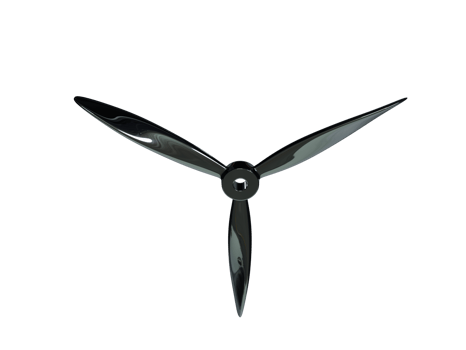 Realistic modern propeller. 3d render. png