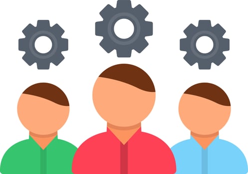 Team Management Vector Icon Design