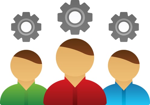 Team Management Vector Icon Design