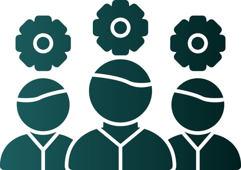 Team Management Vector Icon Design