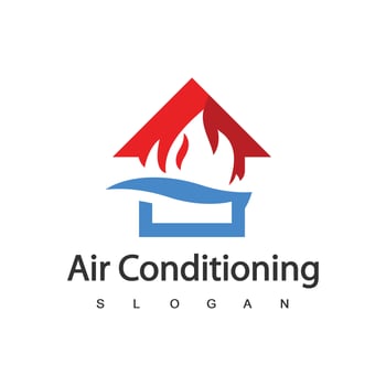 Air Conditioning Logo, HVAC Logo Concept vector