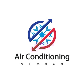Air Conditioning Logo, HVAC Logo Concept vector