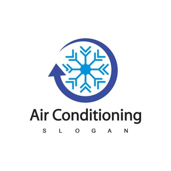 Air Conditioning Logo, HVAC Logo Concept vector