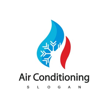 Air Conditioning Logo, HVAC Logo Concept vector
