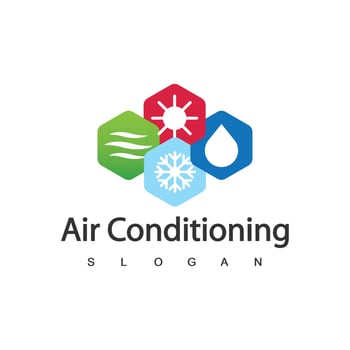 Air Conditioning Logo, HVAC Logo Concept vector