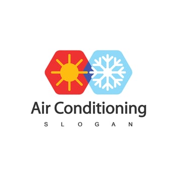Air Conditioning Logo, HVAC Logo Concept vector