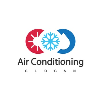 Air Conditioning Logo, HVAC Logo Concept vector
