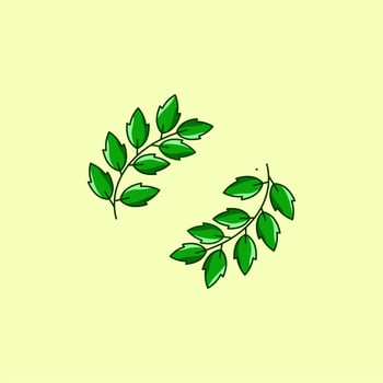 Leaf Ornament Deisgn vector