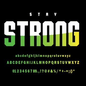 Stay Strong typography design t-shirt print vector illustration