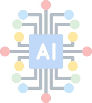 Artificial Intelligence Vector Icon Design