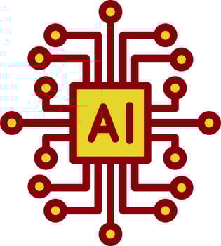 Artificial Intelligence Vector Icon Design