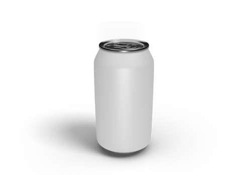 Soda or soft drink can mockup png