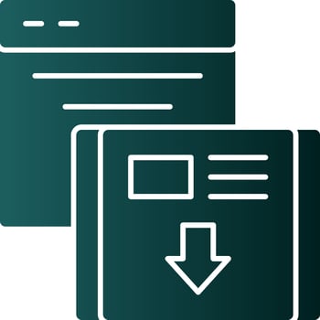 Landing Page Vector Icon Design