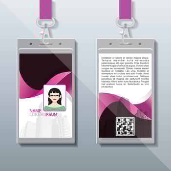 Id Card Design, Company Identity Card vector