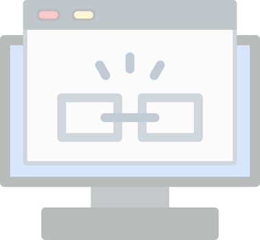 Hyperlink Vector Icon Design