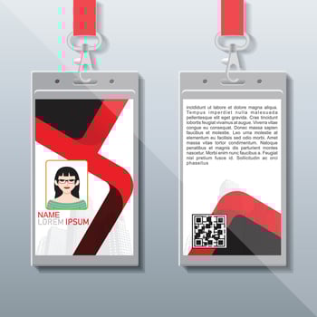 Id Card Design, Company Identity Card vector
