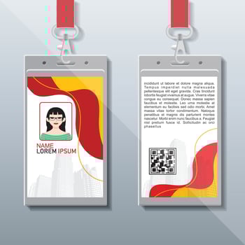 Company Identity Card Design vector