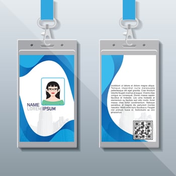Company Identity Card Design vector