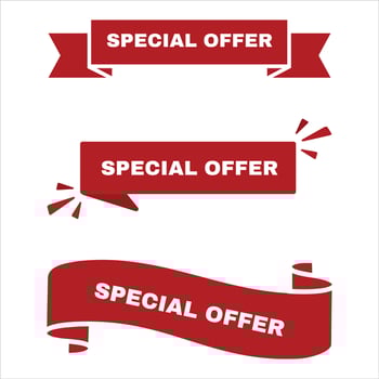 Special offer banners vector