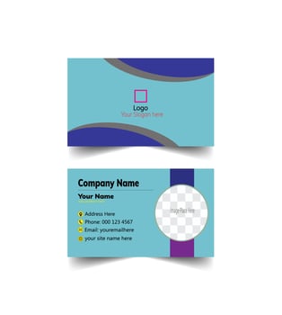 Business card design vector