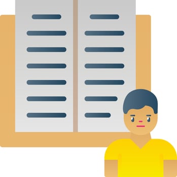 Diary Study Vector Icon Design