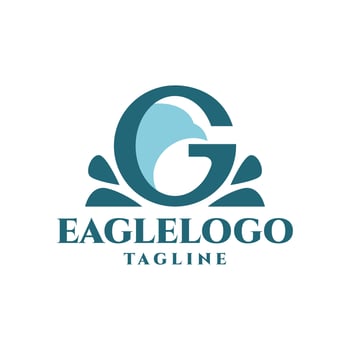 letter G logo with an illustration of a bird head. good for any business logo. vector