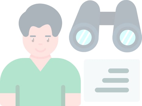 Opportunities Searching Vector Icon Design